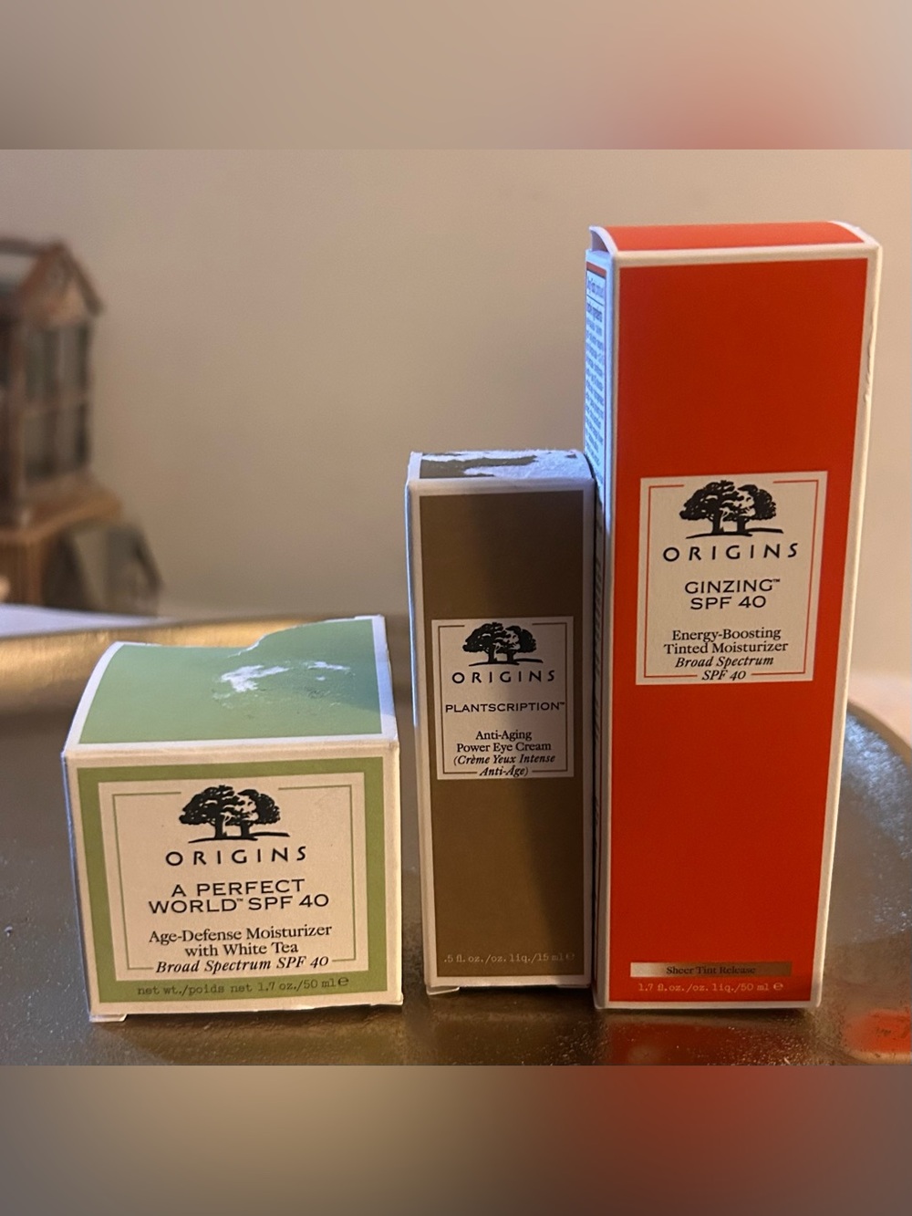 Origins Skincare Bundle 4-Piece SPF Anti-Aging GinZing Plantscription